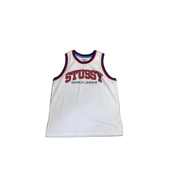 BNWT White Stussy Basketball Jersey - L
