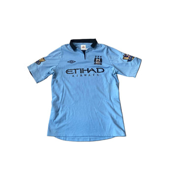 2012 - 13 Manchester City Home ‘Kolarov’ Shirt - L
