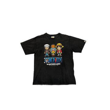 Black A Bathing Ape (BAPE) x One Piece Tee - L
