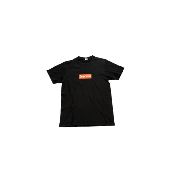 Black Supreme Box Logo Tee - S