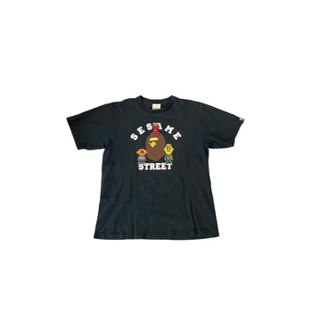 Black A Bathing Ape (BAPE) x Sesame Street Tee - L