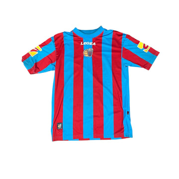 2009-10 Blue + Red Calcio Catania Tee - Large - The Streetwear Studio