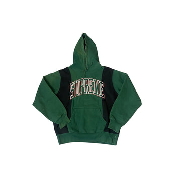 Green + Black Supreme Hoodie - M