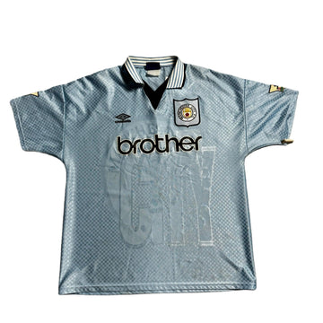 1995 - 97 Manchester City Home Shirt - XL