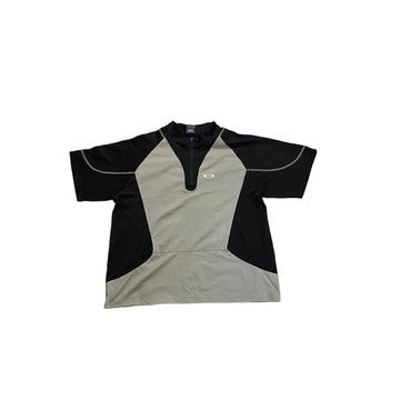 Grey + Black Oakley 1/4 Zip Tee - XL