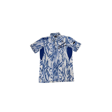 Blue Oakley 1/4 Zip Polo Shirt - M