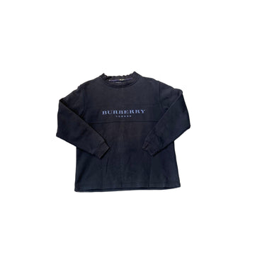 Vintage Navy Blue Burberry Sweatshirt - S
