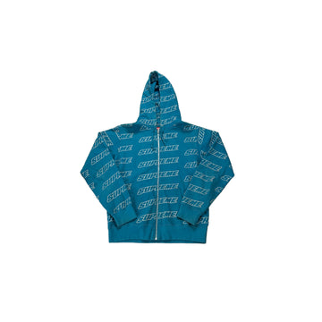 Blue Supreme Zip Up Hoodie - M