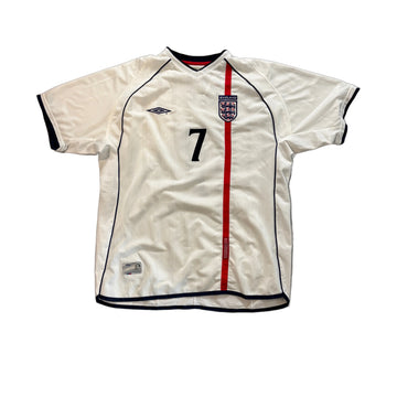 2002 England Home 'Beckham' Shirt - XL