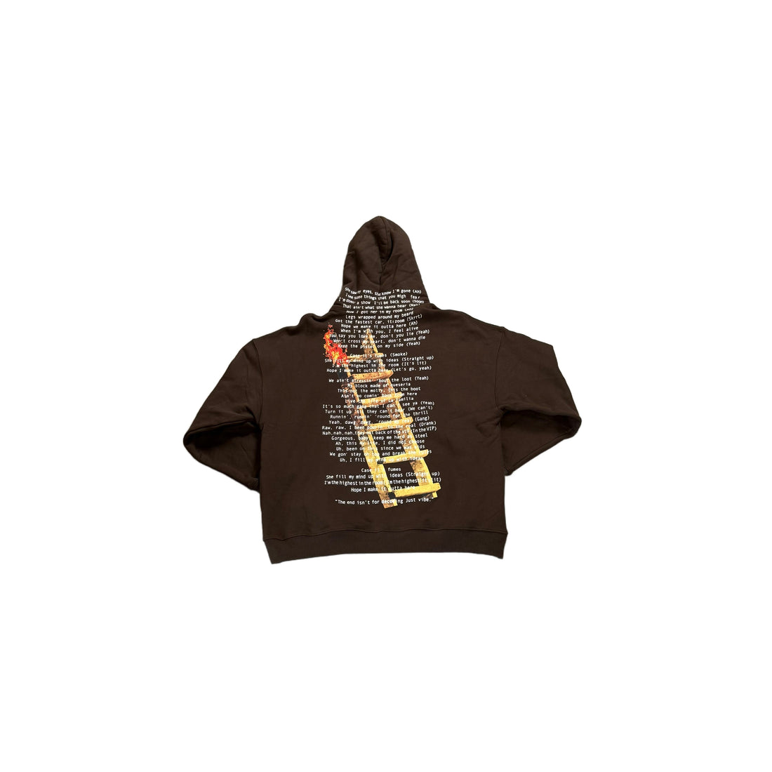 Brown Travis Scott Hoodie - M