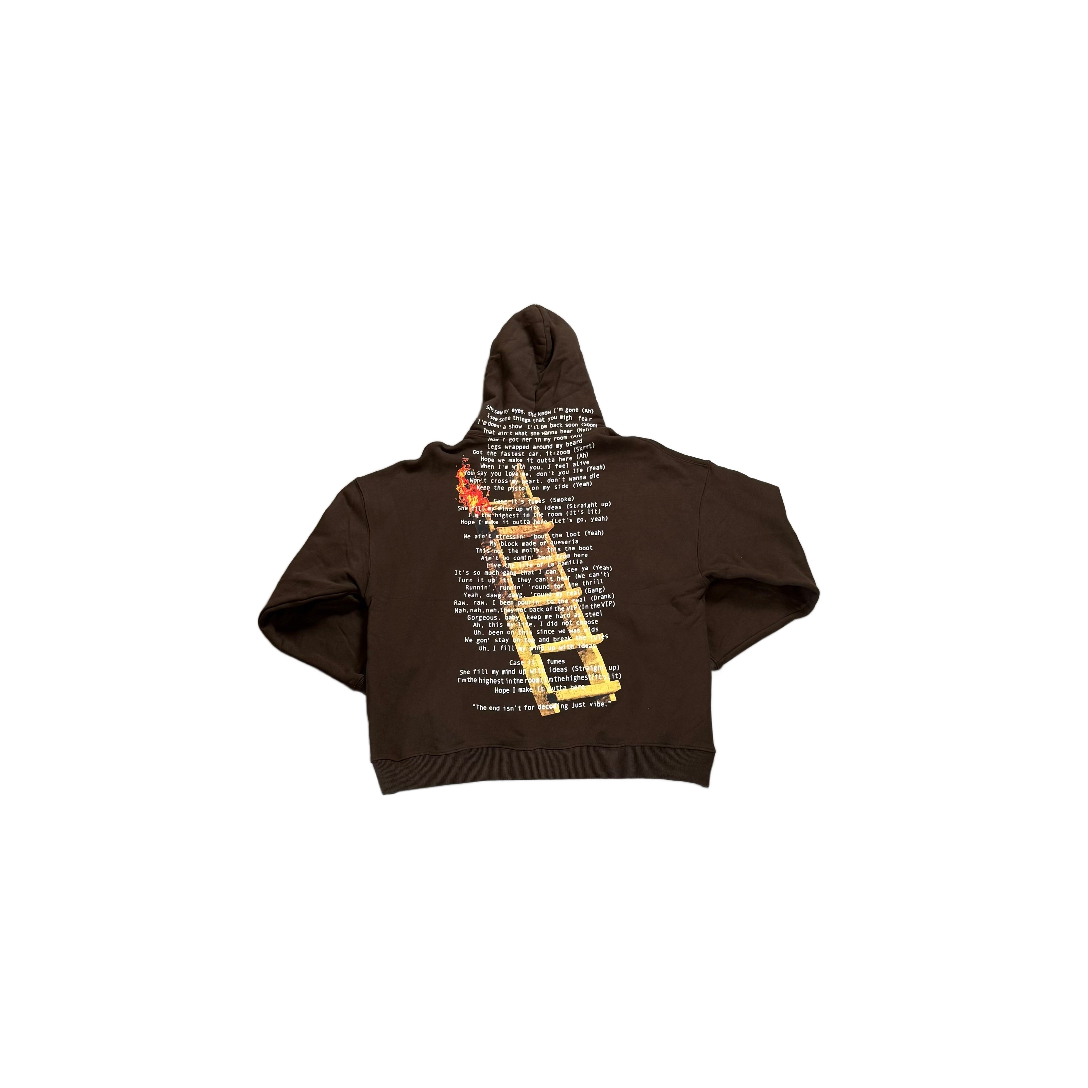 Brown Travis Scott Hoodie - M