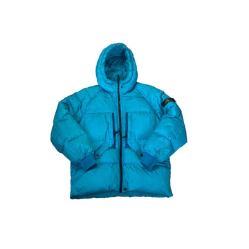 Blue Stone Island Puffer Coat - M