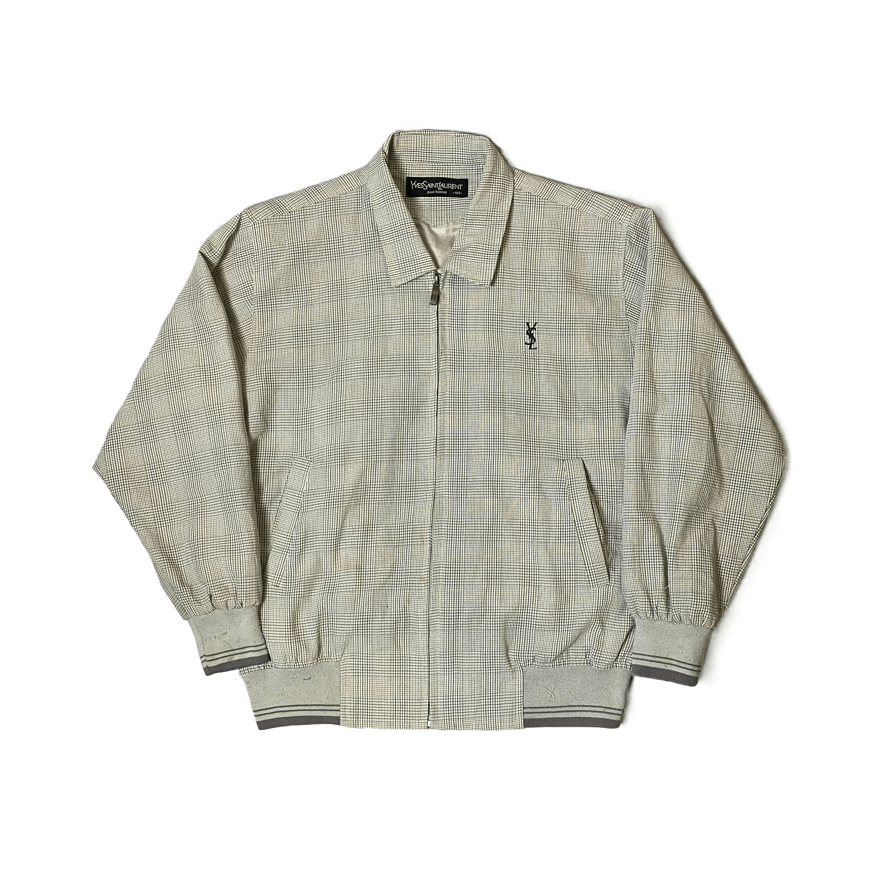 Vintage Grey Yves Saint Laurent (YSL) Jacket - M