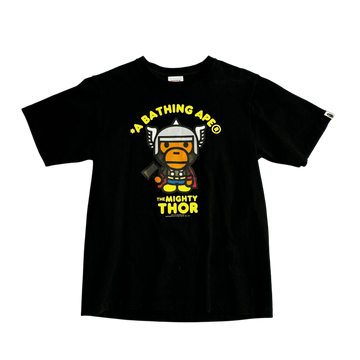 Black A Bathing Ape (BAPE) x Marvel Thor Tee - M