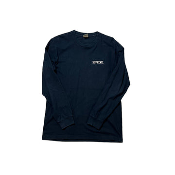 Navy Blue Supreme Long Sleeve Tee - M