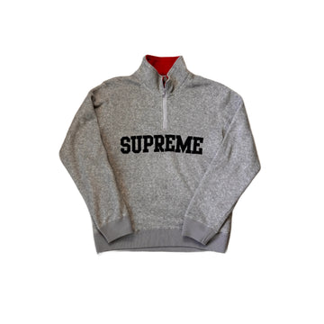 Grey Supreme 1/4 Zip Fleece - L