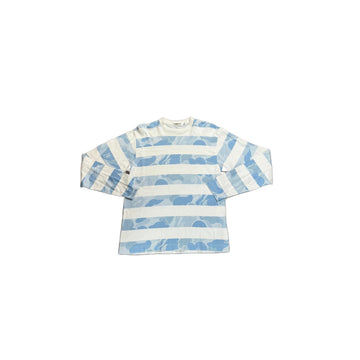 White + Blue A Bathing Ape (BAPE) Long Sleeve Tee - M