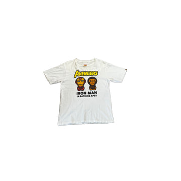 White A Bathing Ape (BAPE) x Marvel Tee - M