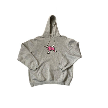 Grey Stussy Hoodie - L