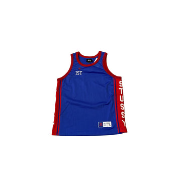 Blue Stussy Basketball Jersey - S