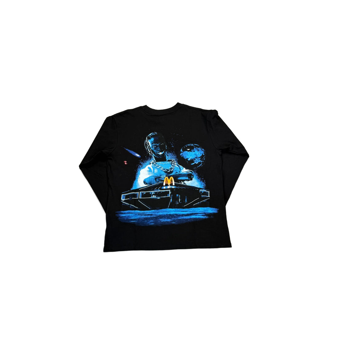 Black Travis Scott Long Sleeve Tee - XL