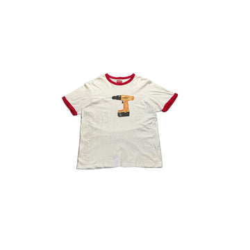 White Supreme Tee - L