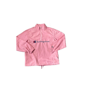 Pink Supreme x Champion 1/4 Zip Jacket - S