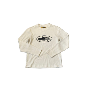 White Corteiz Long Sleeve Tee - S