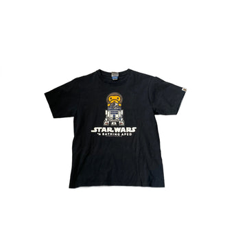 Black A Bathing Ape (BAPE) x Star Wars Tee - M