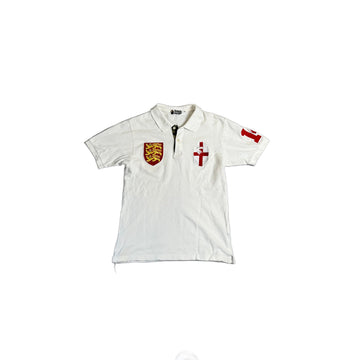 White A Bathing Ape (BAPE) Polo Shirt - M