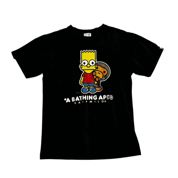 Black A Bathing Ape (BAPE) x The Simpsons Tee - M