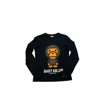 Black A Bathing Ape (BAPE) Long Sleeve Tee - S