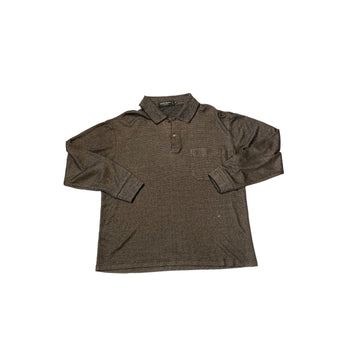 Vintage Yves Saint Laurent (YSL) Long Sleeve Polo Shirt - L
