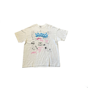 White Stussy Tee - XL