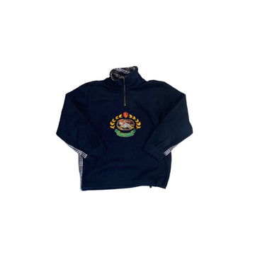 Vintage Navy Blue Burberry 1/4 Zip Fleece - M