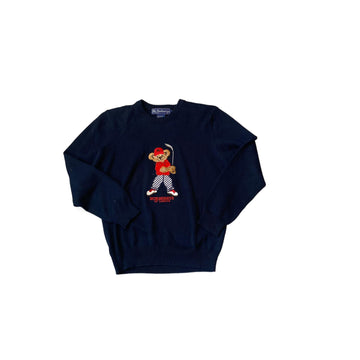 Vintage Navy Blue Burberry Sweatshirt - M