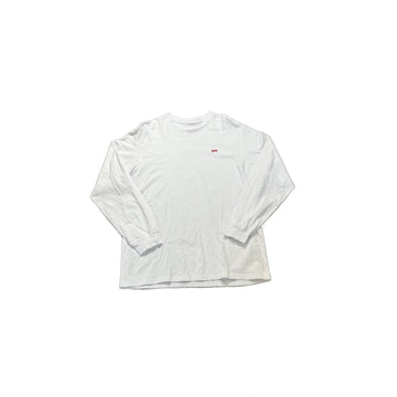 White Supreme Long Sleeve Tee - XL
