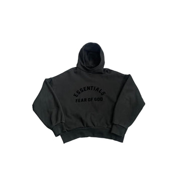 Black Fear of God Essentials Hoodie - L