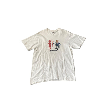 White Supreme Tee - L