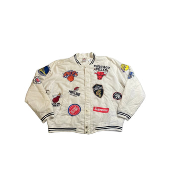 White Nike x Supreme Jacket - L