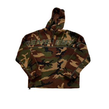 Camo Supreme Fleece Hoodie - L