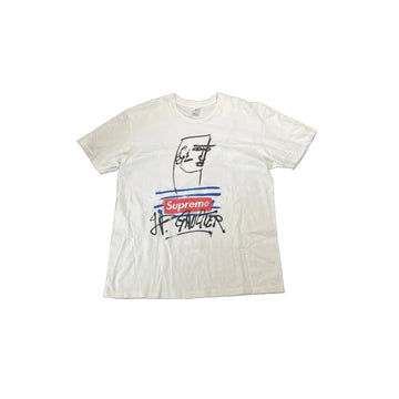White Supreme Tee - L