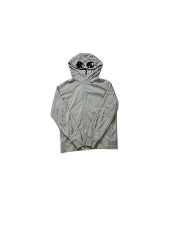 Grey CP Company Zip Up Hoodie - L
