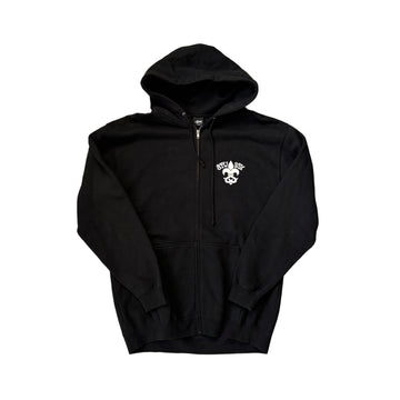 Black Stussy Zip Up Hoodie - L