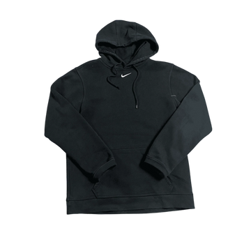 Vintage Black Nike Centre Swoosh Hoodie - M