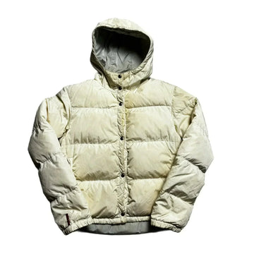 Cream Prada Puffer Coat - S