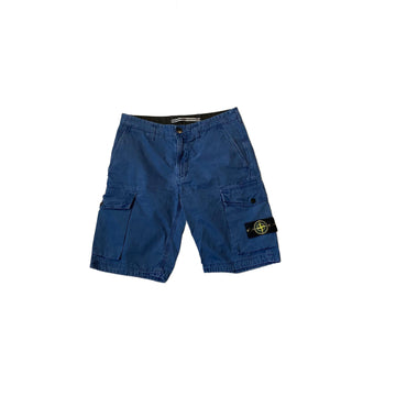 Blue Stone Island Cargo Shorts - W30