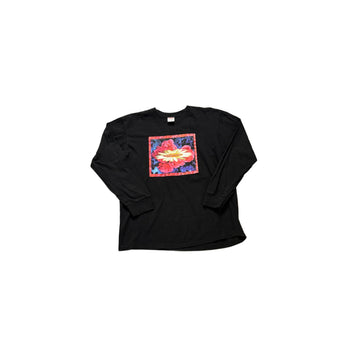 Black Supreme Long Sleeve Tee - M