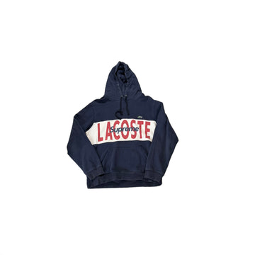 Navy Blue Supreme x Lacoste Hoodie - XL