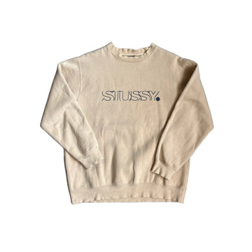 Beige Stussy Sweatshirt - L
